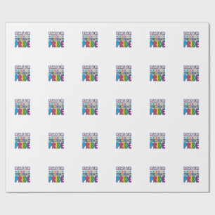 Paws for Pride Regenboog Pootafdruk Huisdier Liefh Cadeaupapier