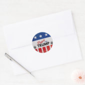 "Paws For Trump" Logo Sticker Rood, Wit en Blauw (Envelop)