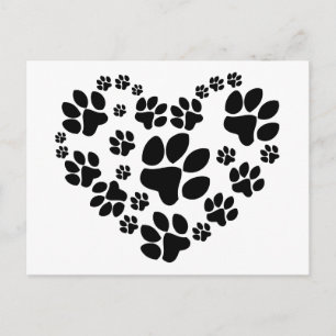 Paws Heart Briefkaart