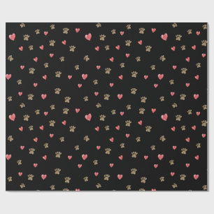 Paws Hearts Cadeaupapier