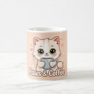 Paws, Hearts, & Hot Coffee: De Kawaii Kitty Koffiemok