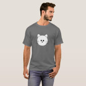 Paws here "Kat" Basic Dark T-Shirt (Voorkant volledig)