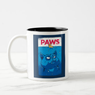 Paws Horror Movie Poster Spoof Tweekleurige Koffiemok