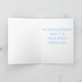 PAWS-ITIVEMENT MARVELOUS CARTE D'ACCUEIL D'ANNIVER (Intérieur)