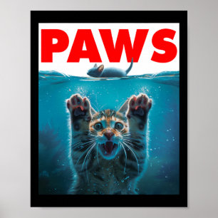 Paws kat en muis parodie humoristische kitten acht poster