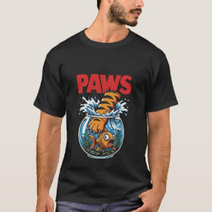 Paws Kat Goudvis Film Poster Parodie Grappig Schat T-shirt