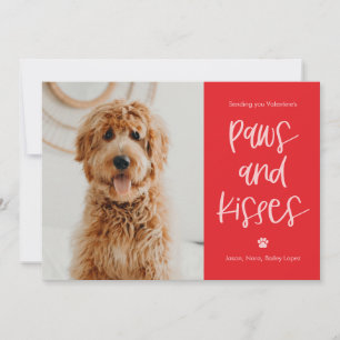 Paws Kisses Editable Color Pets Valentijns Kaart