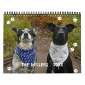 Paws Maandelijkse fotocollage Huisdier foto's Kalender (Hoes)