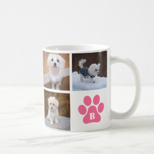 Paws Monogramed 6 Foto Collage Best Dog Ever Koffiemok