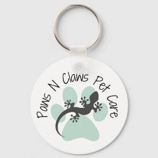 Paws N Claws Pet Care Logo Sleutelhanger