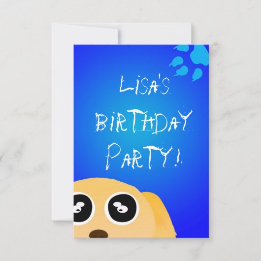 Paws nodigt uit kaart (Voorkant)