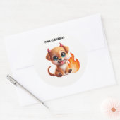 Paws of Darkness Fire Dog Sticker (Envelop)