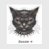 Paws of Fury - Angry Cat Slap Sticker (Vel)