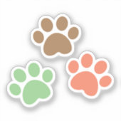 Paws-ontwerp Sticker (Voorkant)