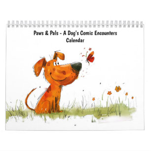 Paws & Pals – Een Hond Zijn Comische Ontmoetingen Kalender