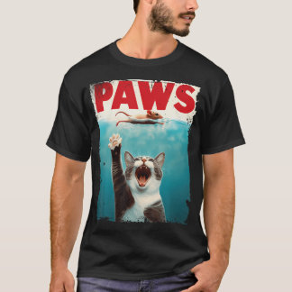 Paws Parodie Kat Muis Humoristische Kat Chasing Mu T-shirt