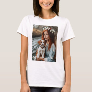 Paws & Play: A Girl's Best Friend Wagging Tails & T-shirt