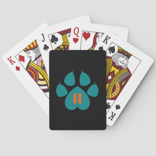PAWS PLAYING CARDS POKERKAARTEN (Achterkant)