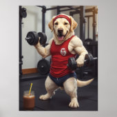 Paws Pumped: Protein, Reps, Repeat Poster (Voorkant)