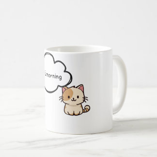Paws & Relax: Adorable Zwarte en Witte Kat Koffie Koffiemok
