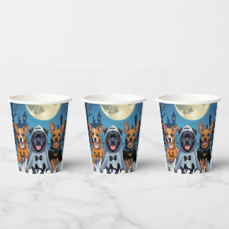 Paws & Swagger Halloween Papieren Bekers