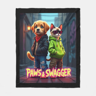Paws & Swagger™ Stijlvolle huisdierenkleding babyd Fleece Deken