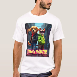 Paws & Swagger™ Stijlvolle huisdierenkleding babyd T-shirt