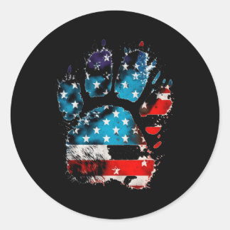 Paws van patriottisme kat Paws op de vlag van de V Ronde Sticker