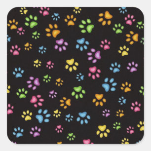 Paws Vierkante Sticker