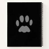 Paws voor Gedachten Paw Print Journal Notitieboek (Achterkant)
