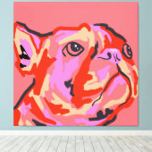 Pawsitief gepatcht canvas afdruk (Insitu (Houten vloer))