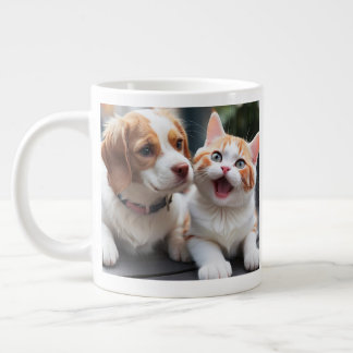 Pawsitief Purrfect Jumbo Pet Mok Design.