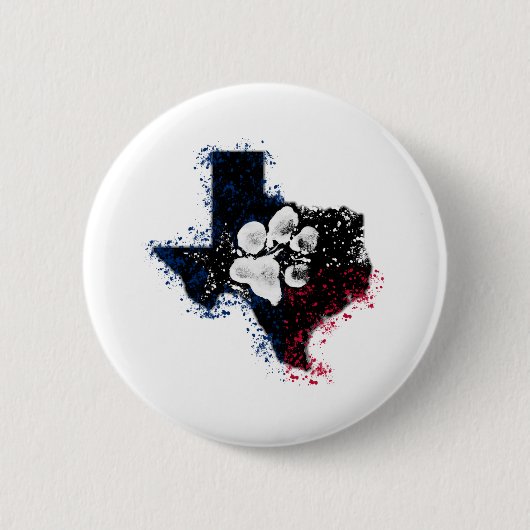 Pawsitief State Texas Ronde Button 5,7 Cm (Voorkant)