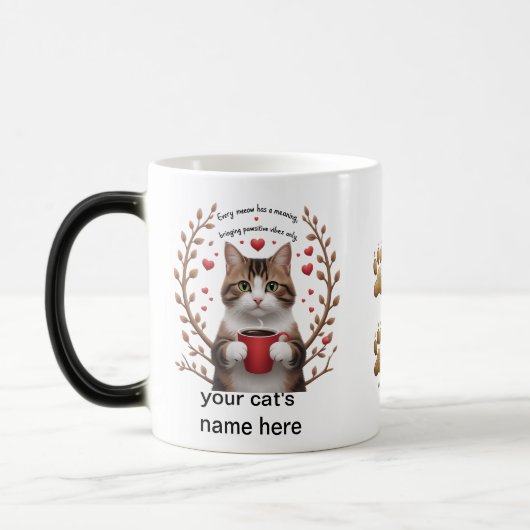 Pawsitive Brew - Mug de Morphée de café magique (Gauche)