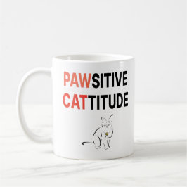 Pawsitive Cattitude Koffiemok
