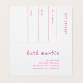 Pawsitive Chic Pet Grooming Salon Appointing Visitekaartjes (Binnenkant ongevouwen)