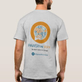 PAWSitive Grey Mannen T-Shirt (Achterkant)