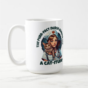 Pawsitive Purrfect Cat Nurse Koffiemok
