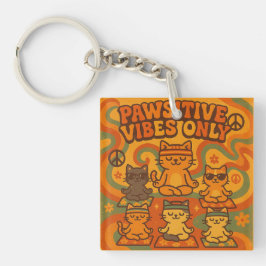Pawsitive Vibes Only Sleutelhanger