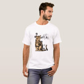 "Pawsitive Vibes" T-Shirt with Cat (Voorkant volledig)