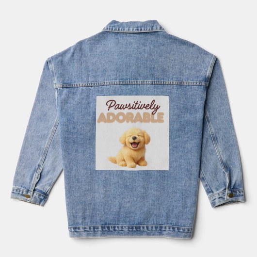 Pawsitively Adorable  Denim Jacket (Achterkant)