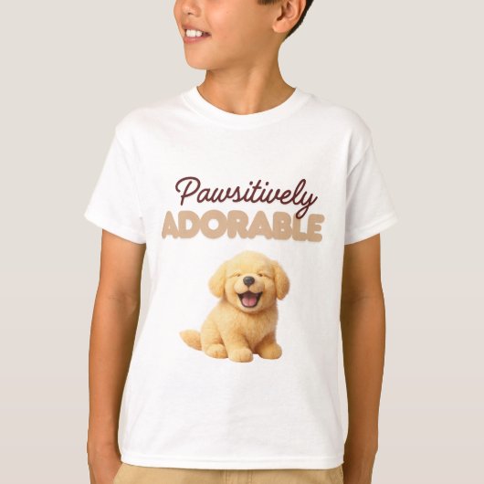 Pawsitively Adorable T-shirt (Voorkant)