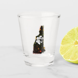 Pawsitively State New Hampshire Shot Glas