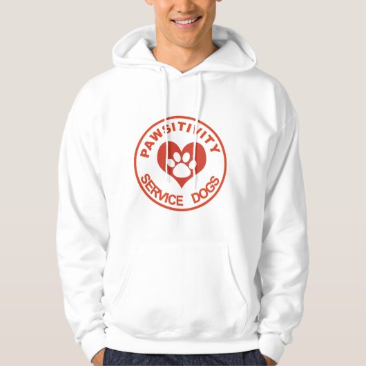 Pawsitivity-service Hoodie Sweatshirt (Voorkant)