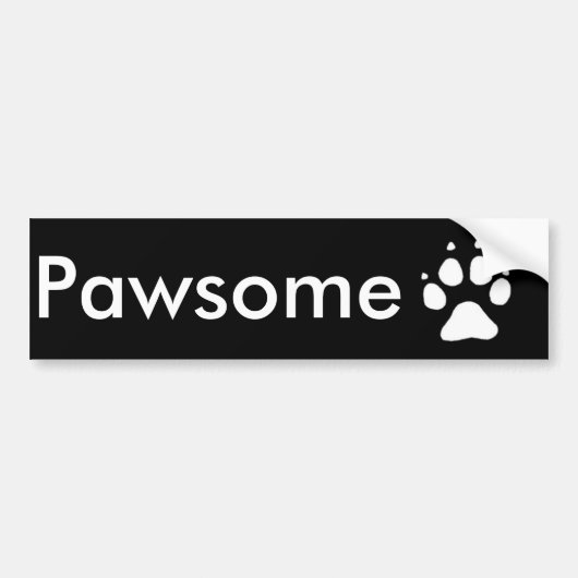Pawsome Bumpersticker (Voorkant)