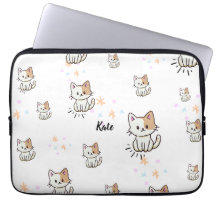 Pawsome gepersonaliseerde Kat Pattern Gadget Hoesj