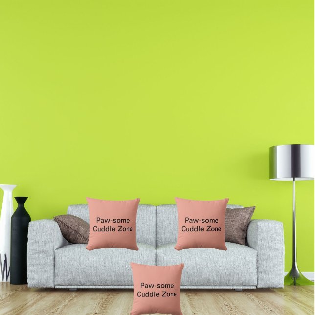 Pawsome knuffel zone Schattigee kat gepersonalisee Kussen (Creator heeft geüpload)