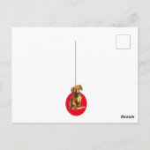 Pawsome noël avec un chien de saucisse ! Carte pos (Dos)
