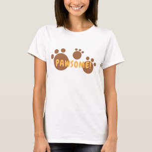 Pawsome T-shirt voor kattenliefhebbers