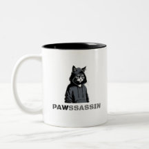 PAWSSASSIN - Hood Kat Koffiemok